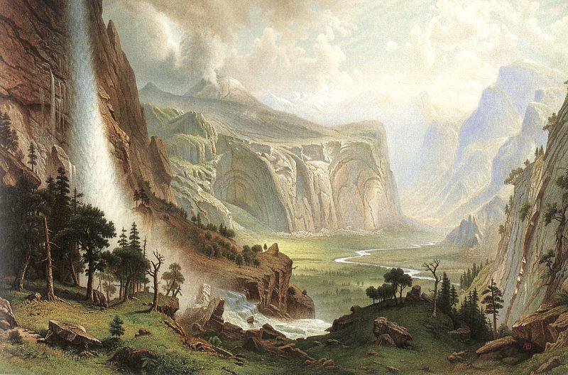 Albert Bierstadt The Domes of the Yosemites Sweden oil painting art
